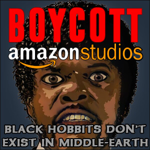 Srce Tame - Page 20 Boycott-Amazon-Studios-Black-Hobbits-Dont-Exist-in-Middle-Earth